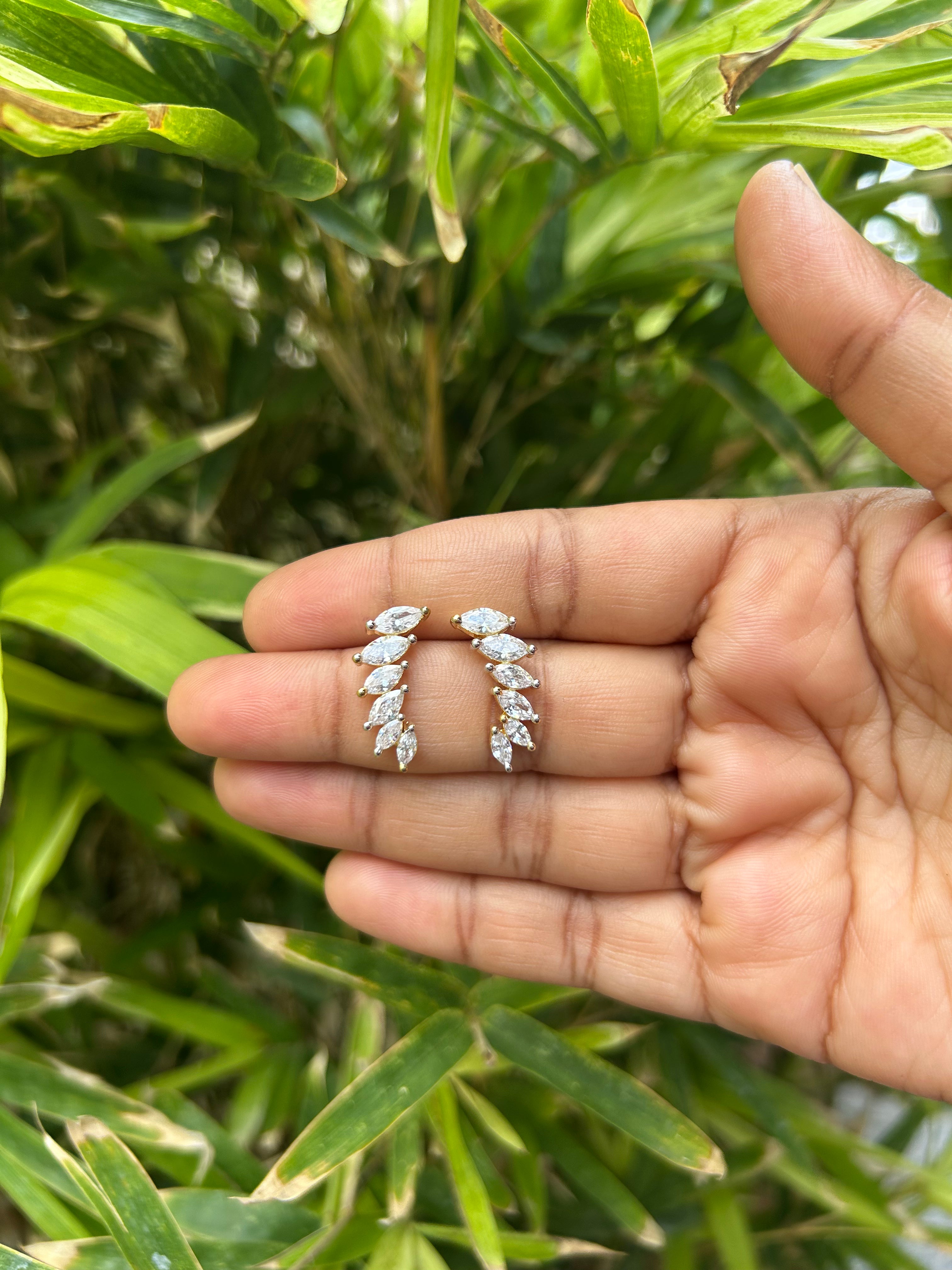 Beautiful simple GJ polish earrings with pushback