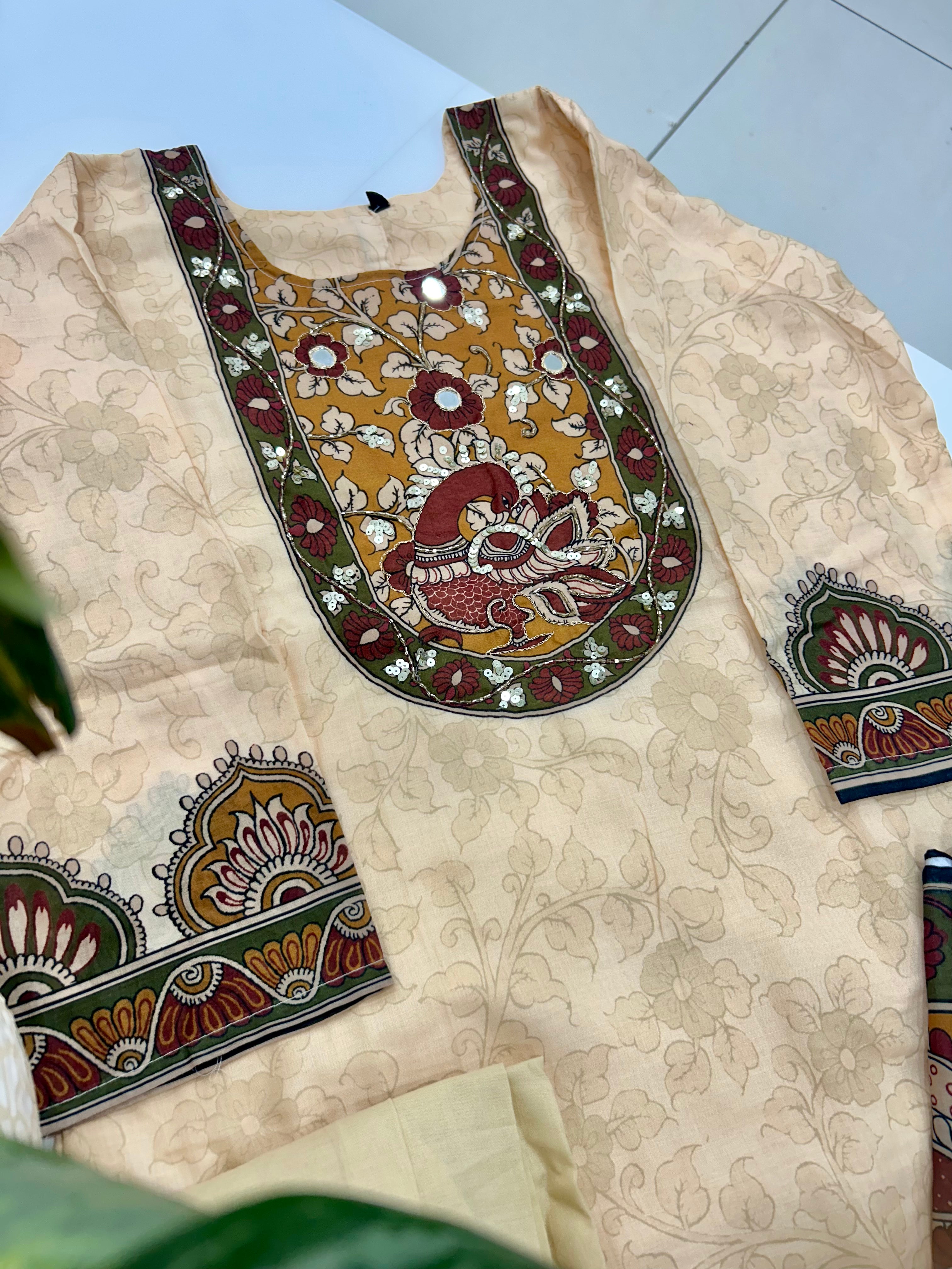 Dola silk straight cut 3-piece set