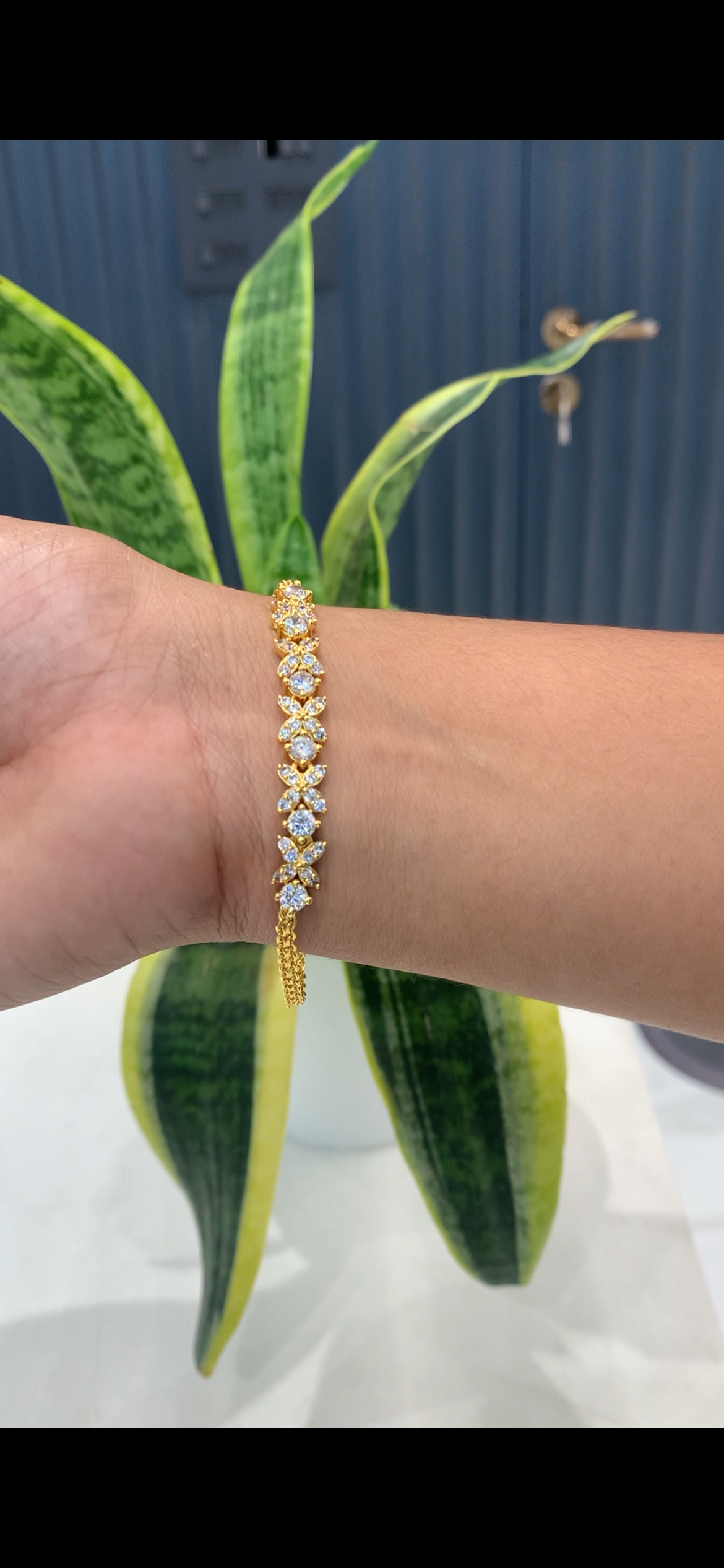 Beautiful white stone bracelet