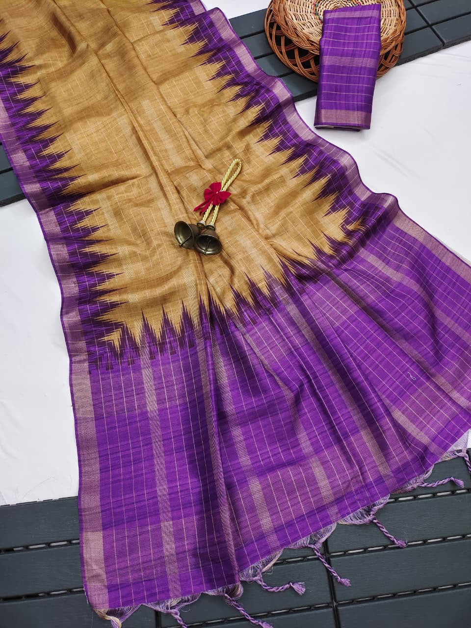Premium soft Tussar silk saree