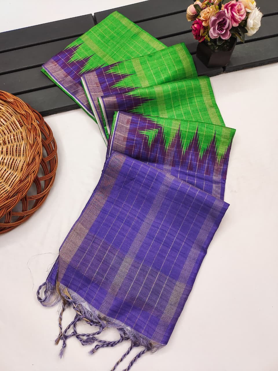 Premium soft tussar silk saree