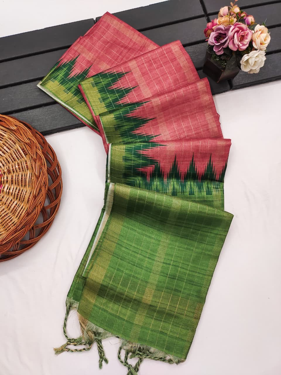 Premium soft tussar silk saree