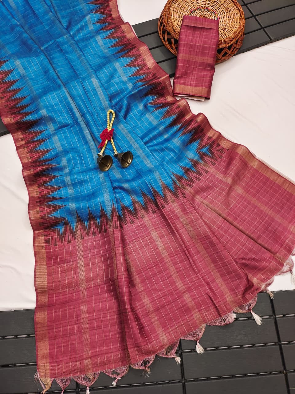 Premium soft tussar silk saree