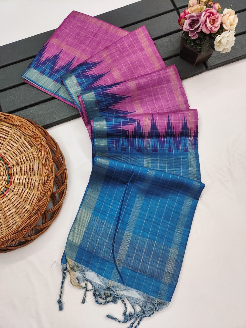 Premium soft tussar silk saree