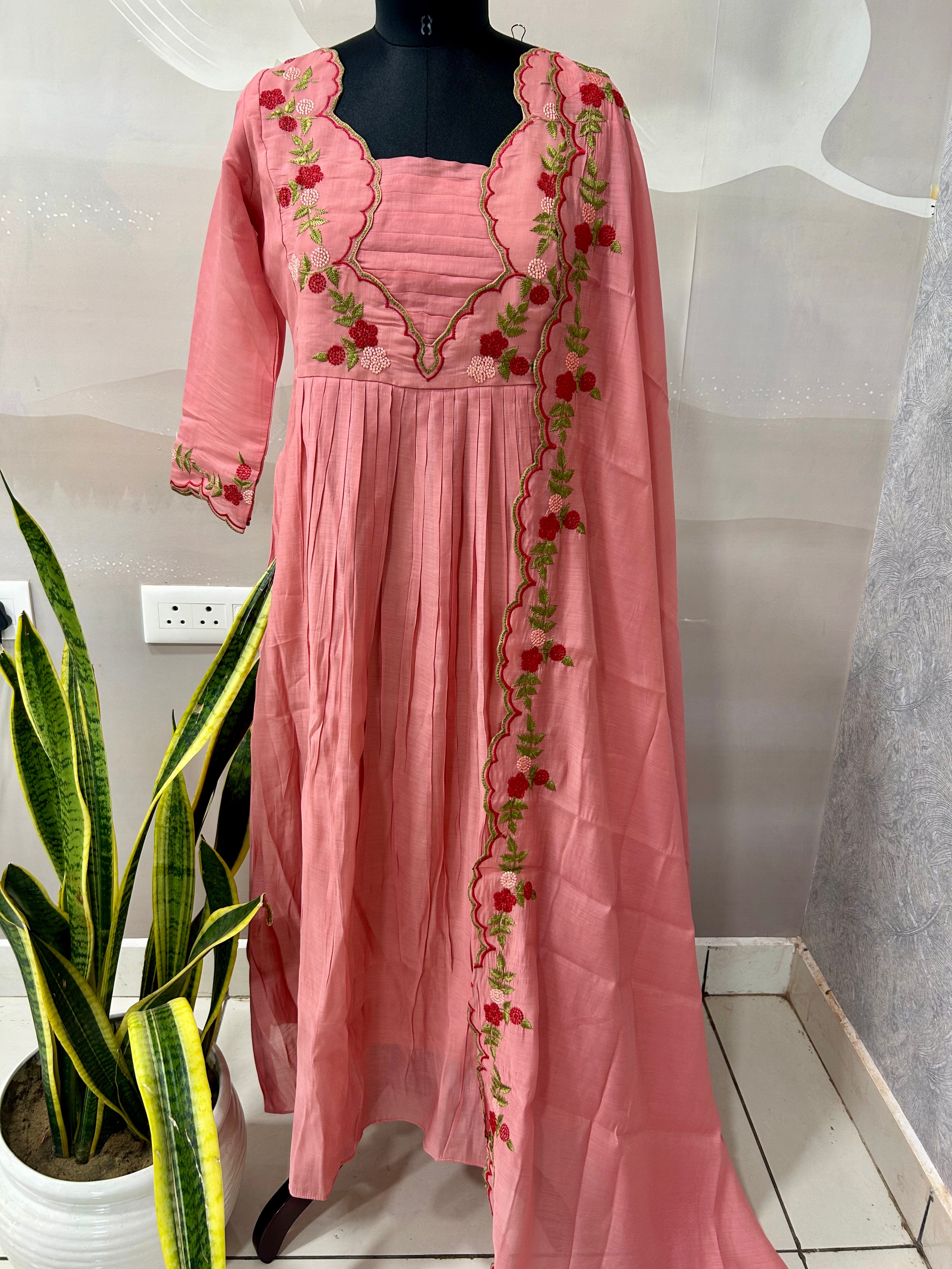Mul chenderi A-line 3-piece set