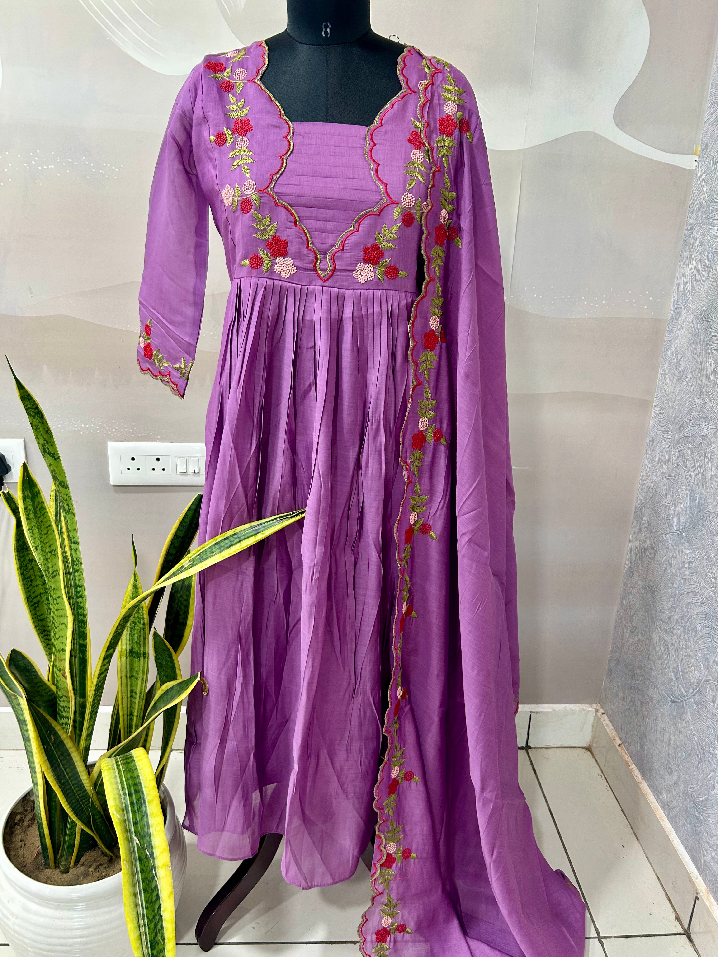 Mul chenderi A-line 3-piece set