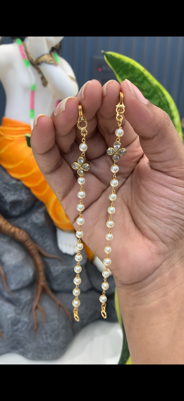 Beautiful handmaking pearls matilu with uncut stone pendants