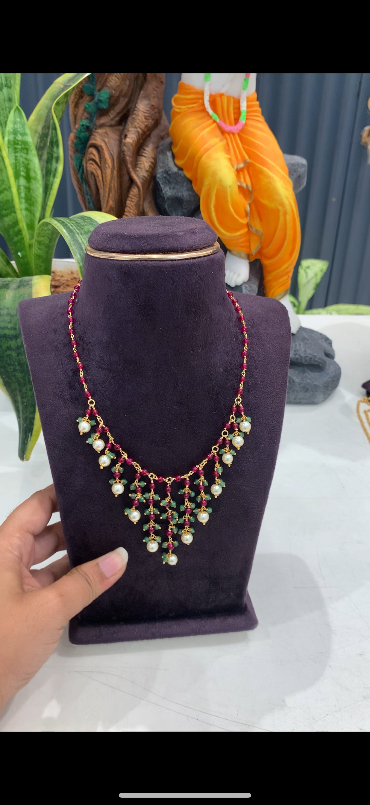 Beautiful simple handmade neckset