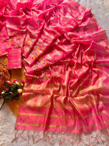 Beautiful Kota saree with chex design