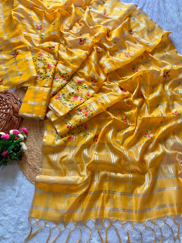 Beautiful Kota saree with chex design