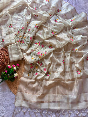 Beautiful Kota saree with chex design