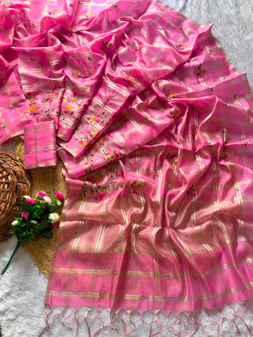 Beautiful Kota saree with chex design