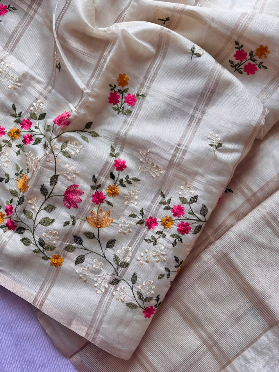 Beautiful Kota saree with chex design