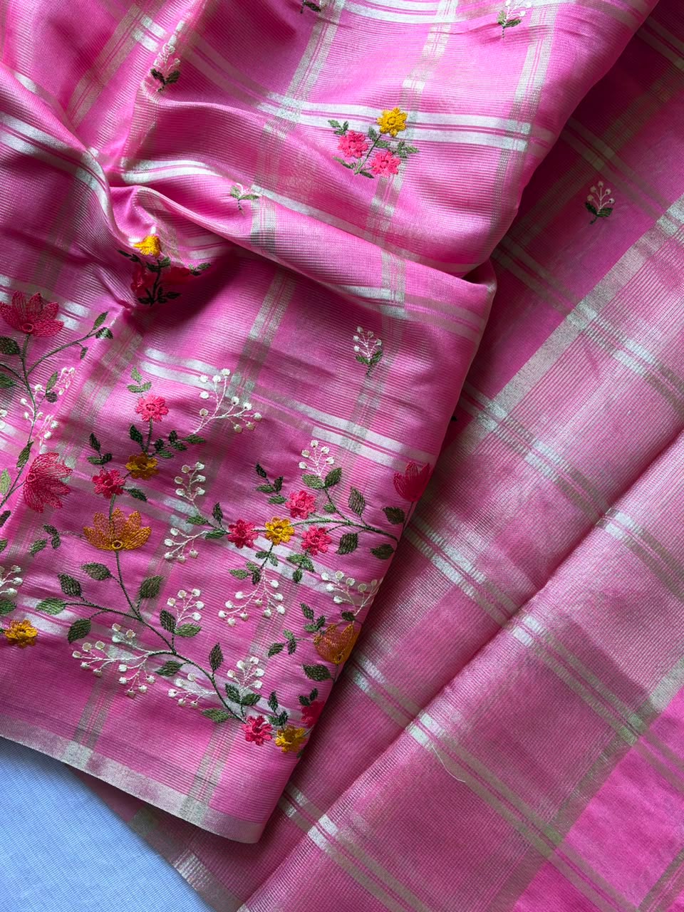 Beautiful Kota saree with chex design