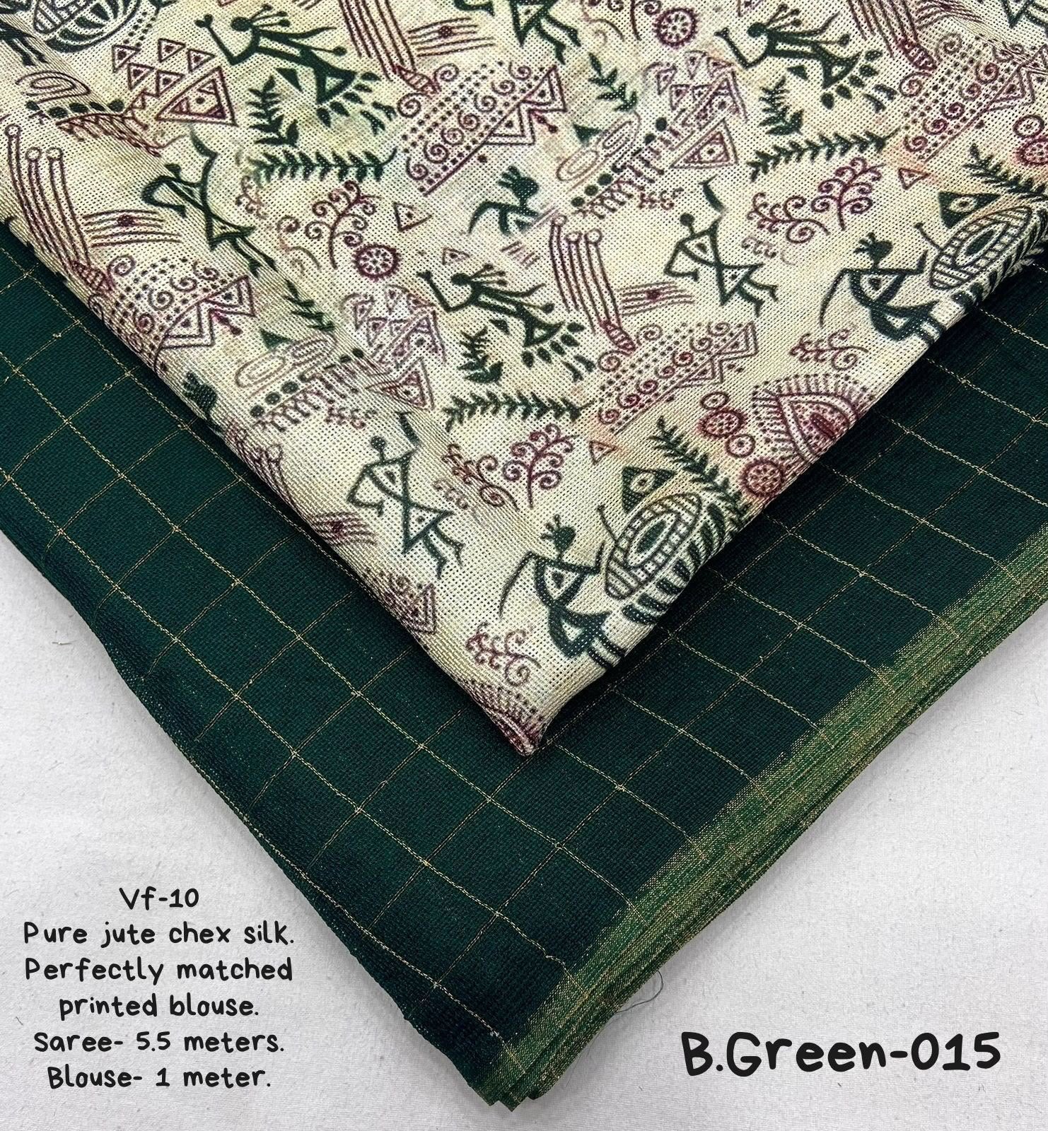 Jute silk saree