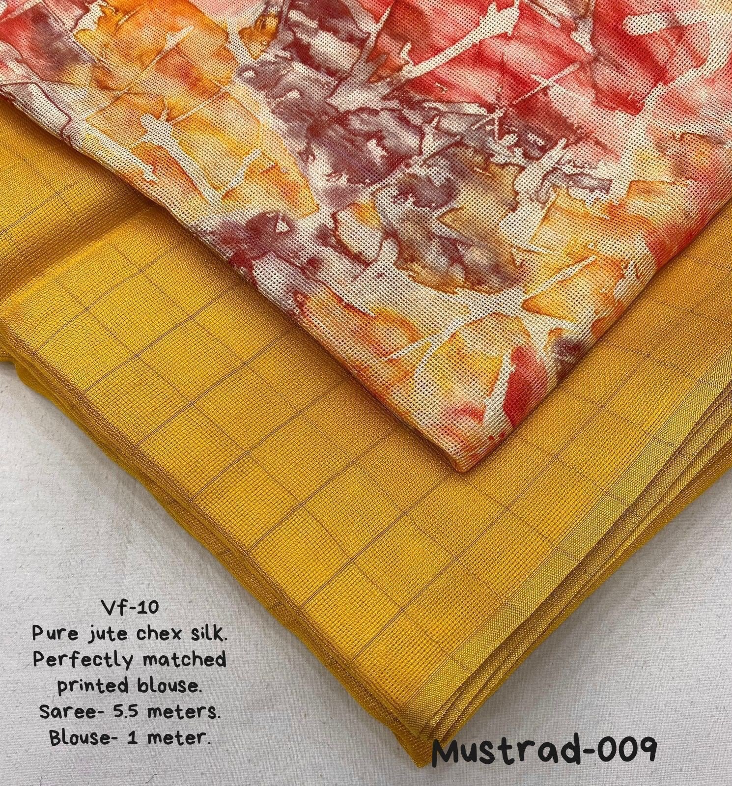 Jute silk saree