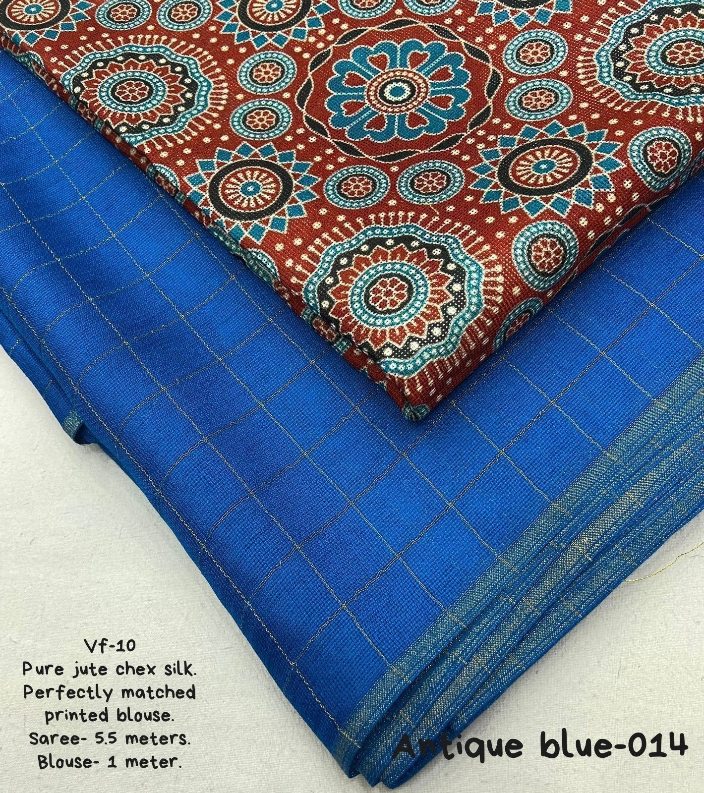 Jute silk saree