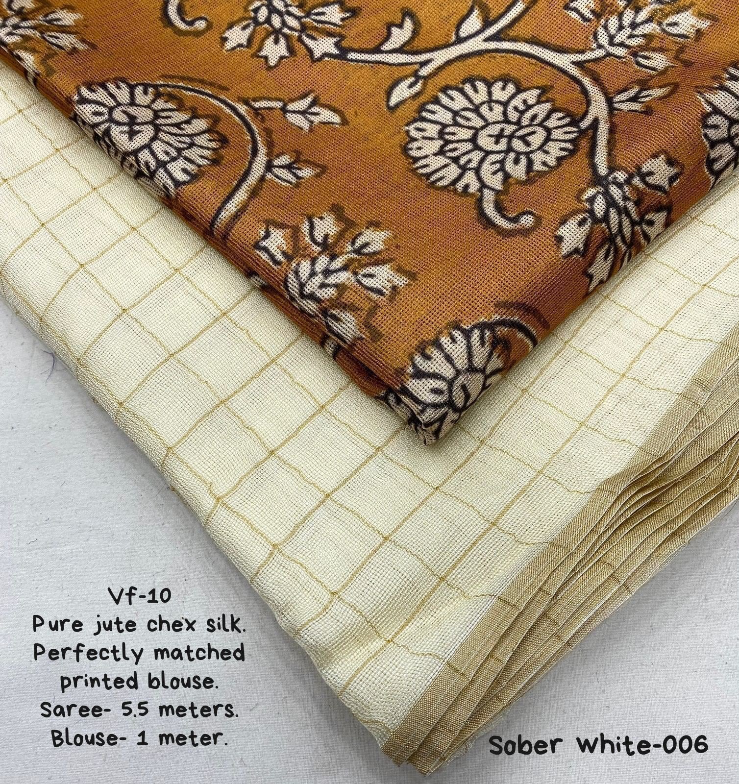 Jute silk saree