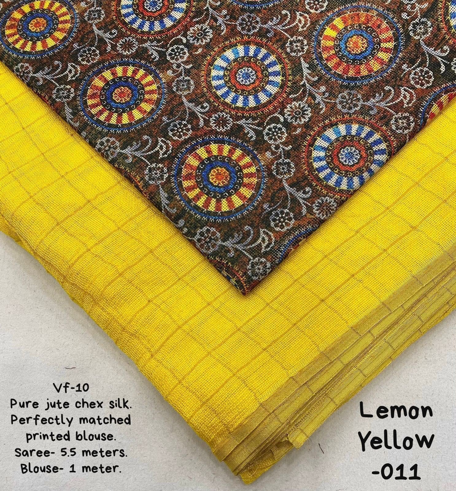 Jute silk saree