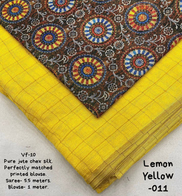 Jute silk saree