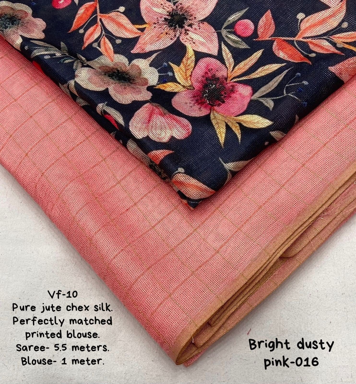 Jute silk saree