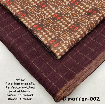 Jute silk saree