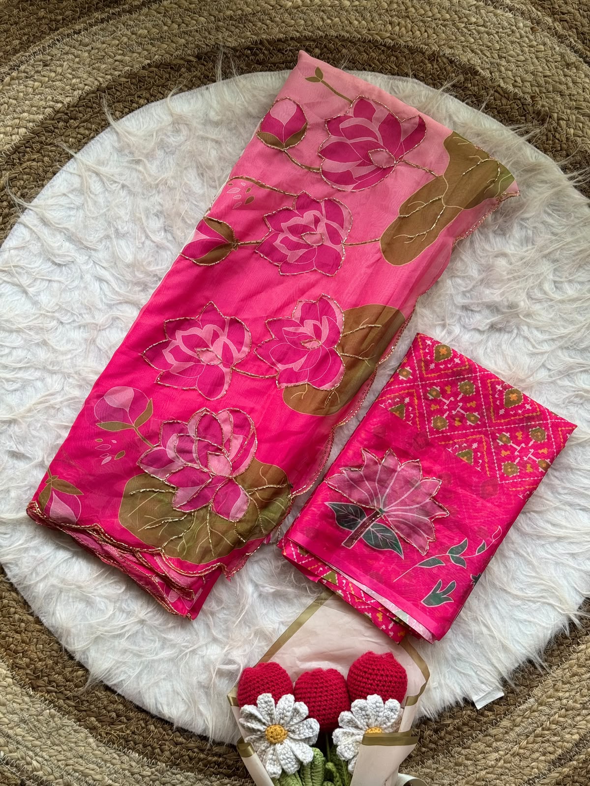 Organza teby silk saree