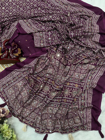 Soft crepe silk saree