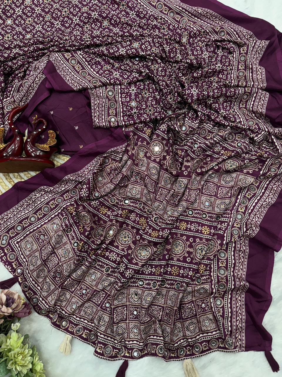 Soft crepe silk saree