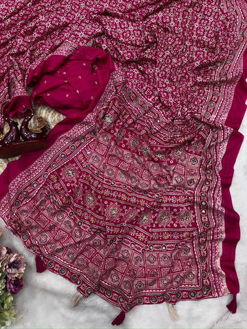 Soft crepe silk saree
