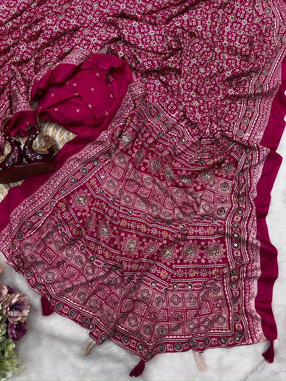 Soft crepe silk saree