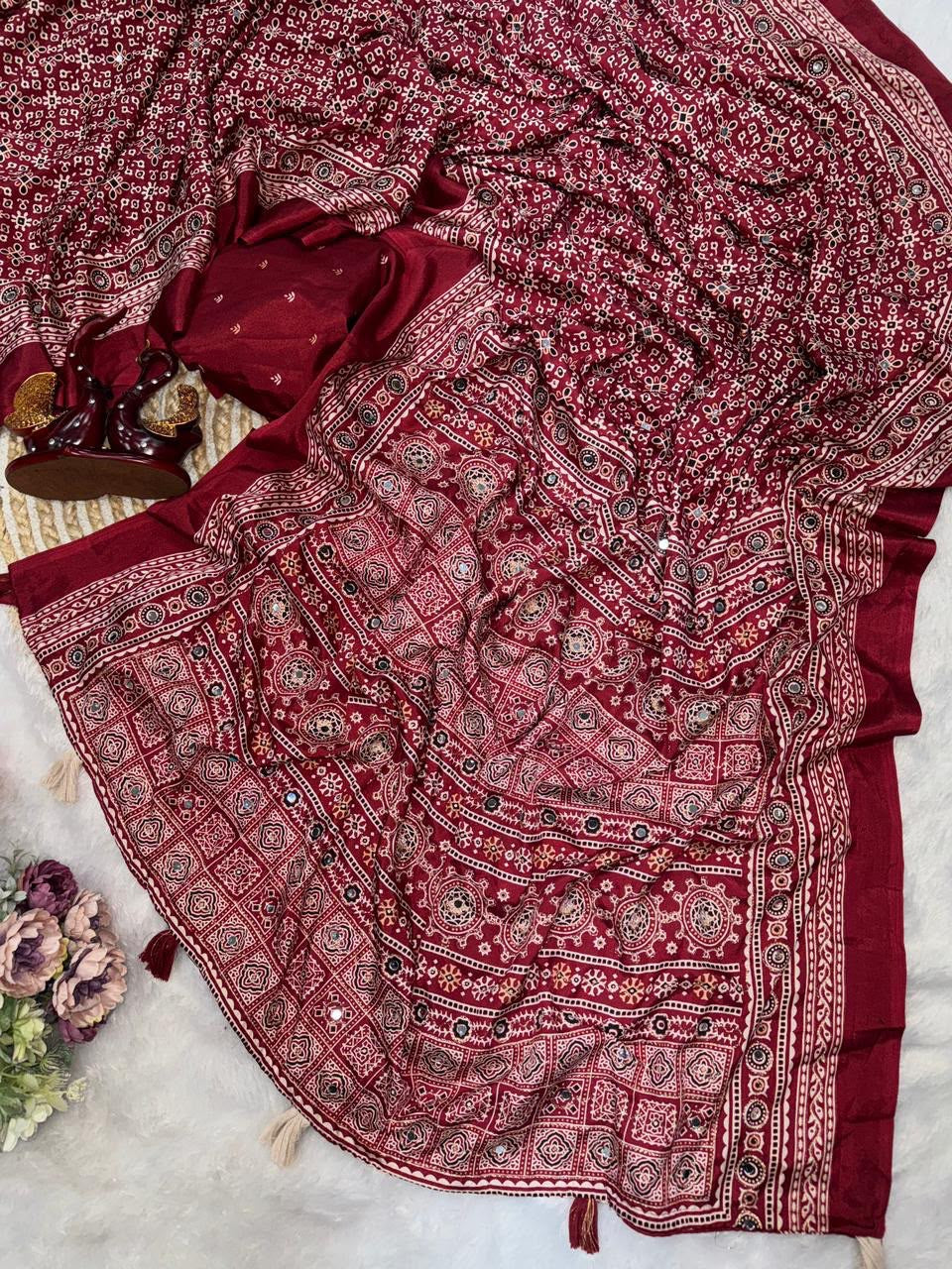 Soft crepe silk saree
