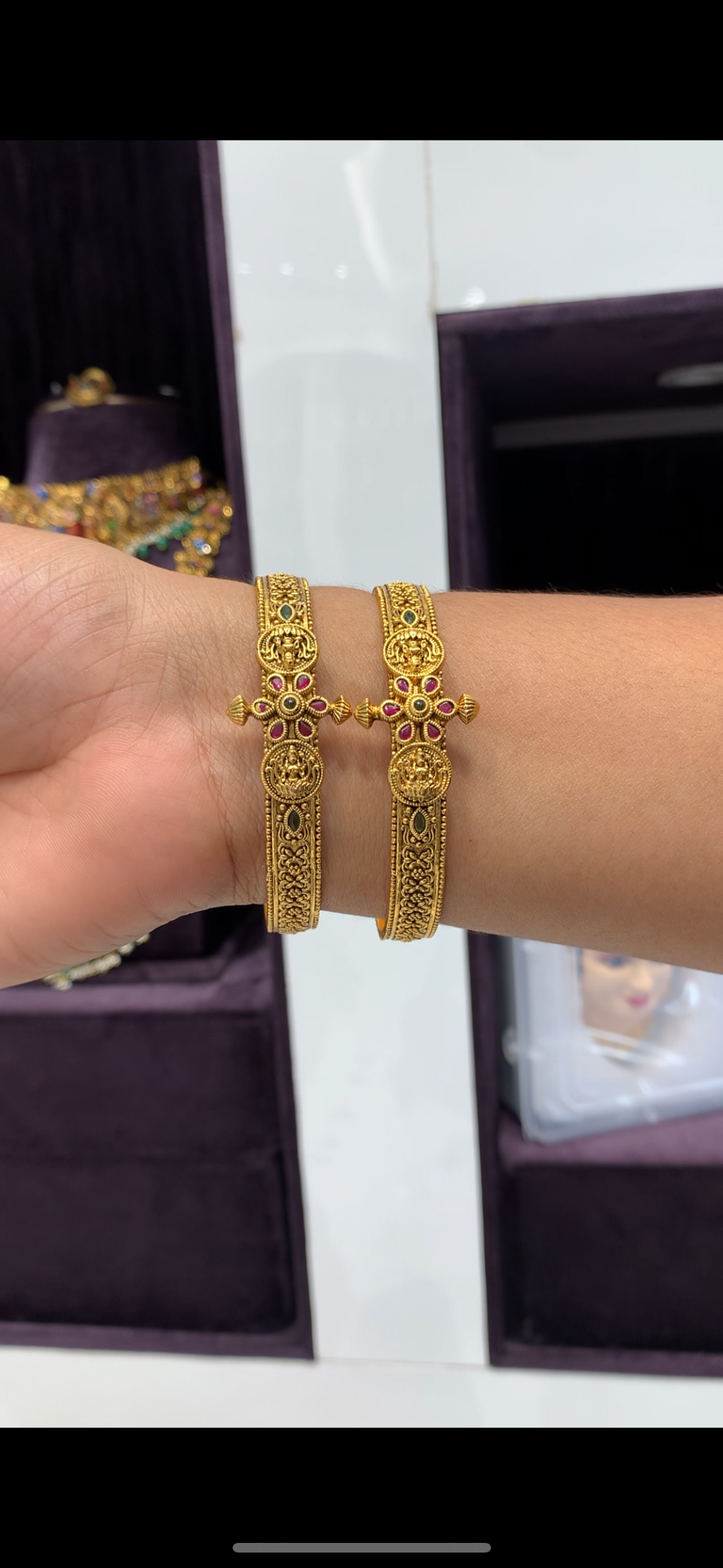 Beautiful Lakshmi devi bangles