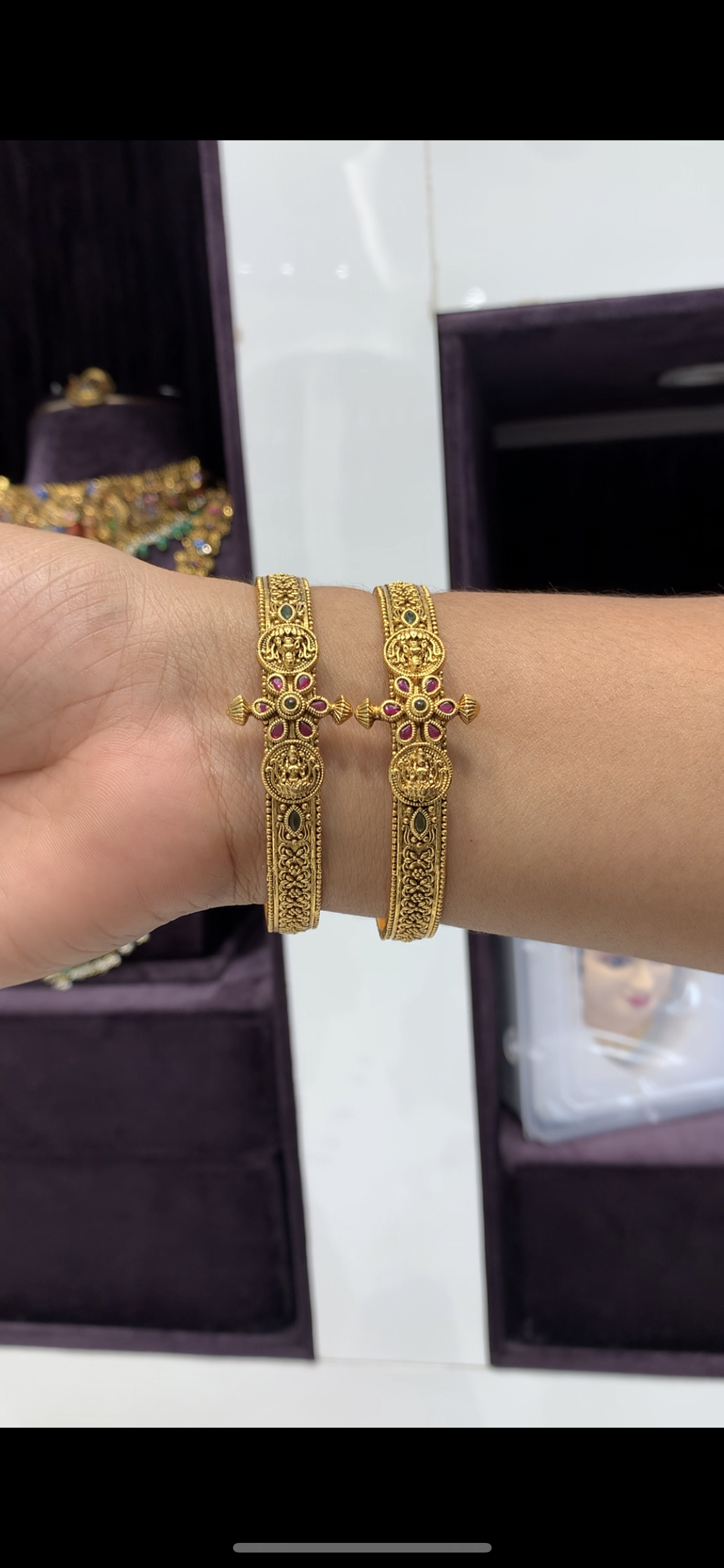 Beautiful Lakshmi devi bangles