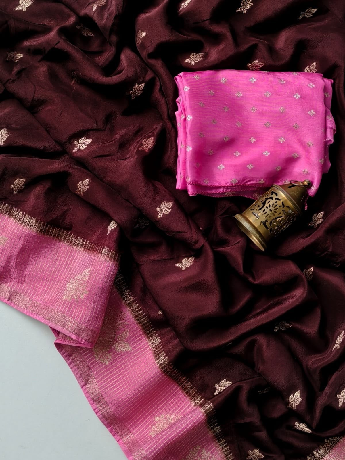 Viscose georgette fabric saree