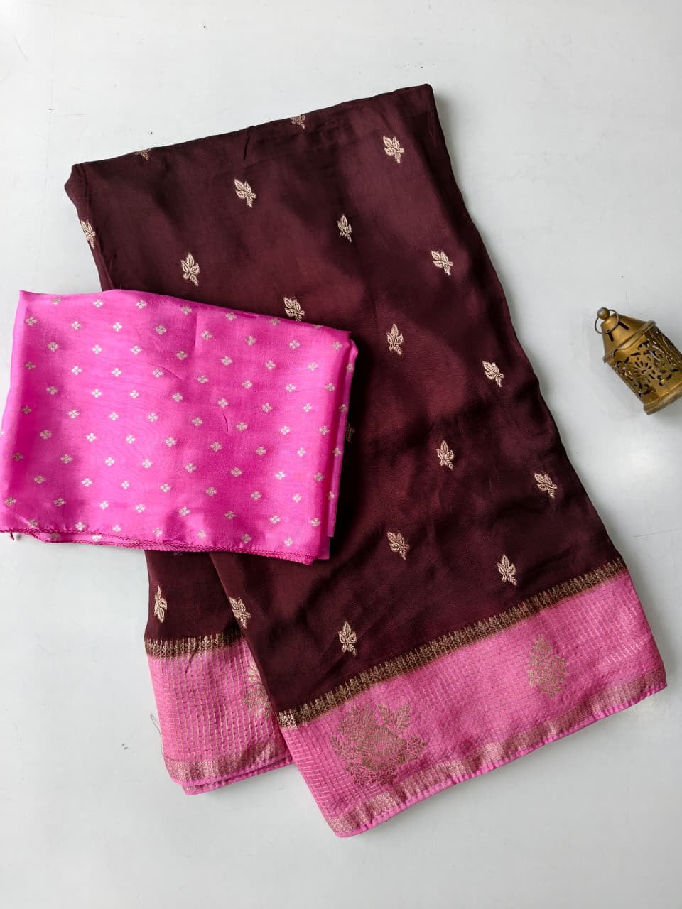 Viscose georgette fabric saree