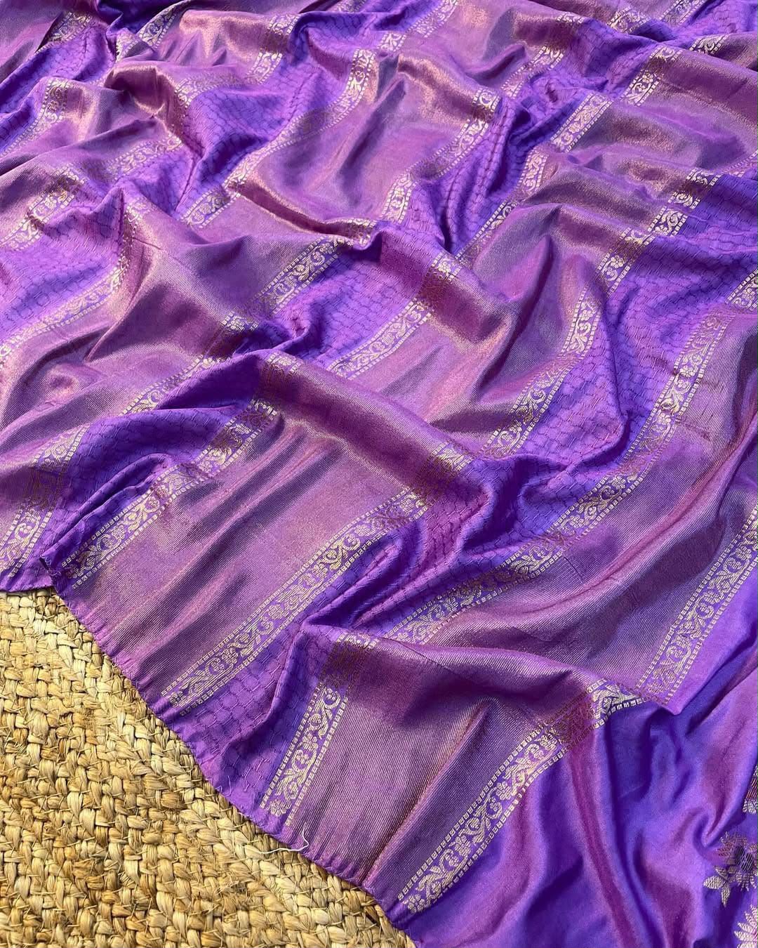 Beautiful zari work saree