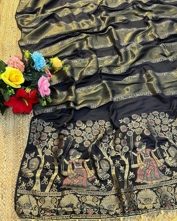 Beautiful zari work saree
