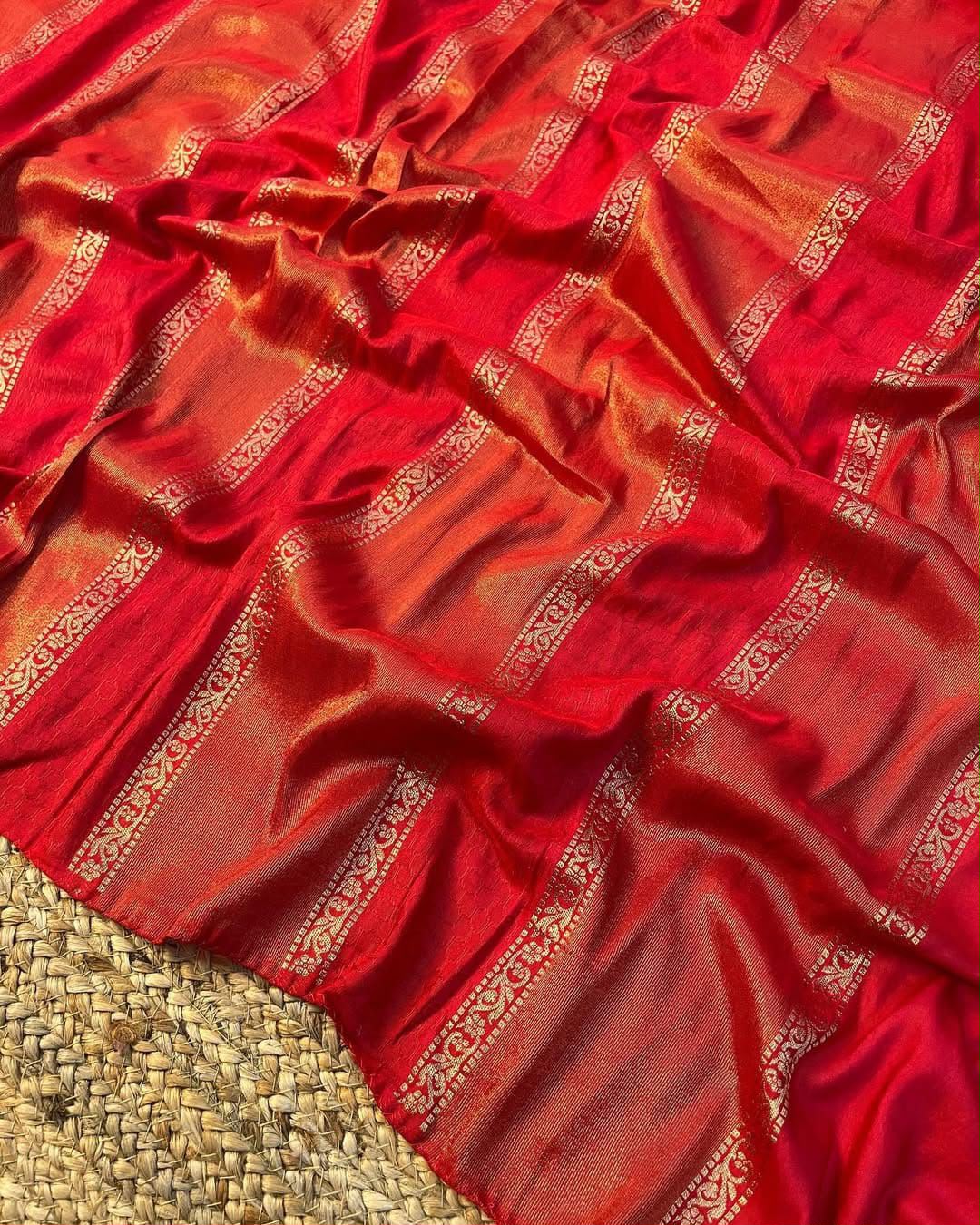 Beautiful zari work saree