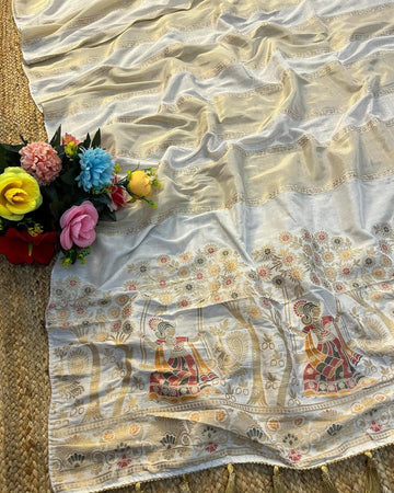 Beautiful zari work saree