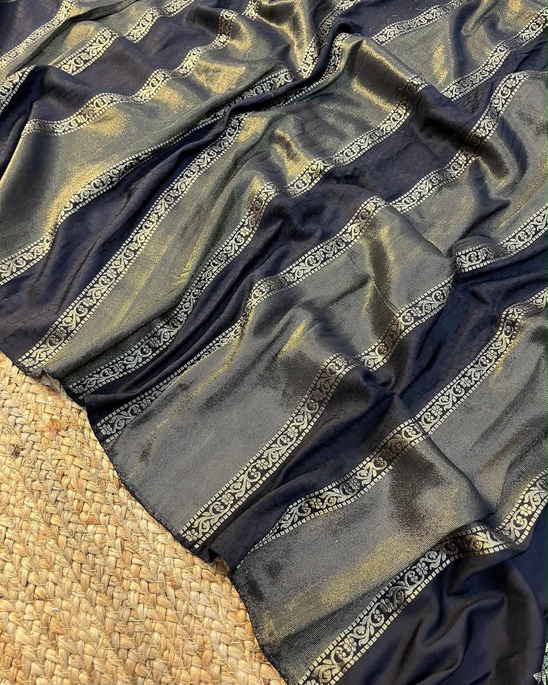 Beautiful zari work saree