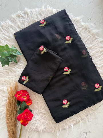 Premium soft georgette saree