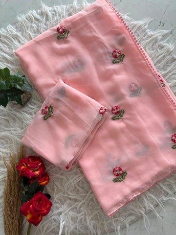 Premium soft georgette saree