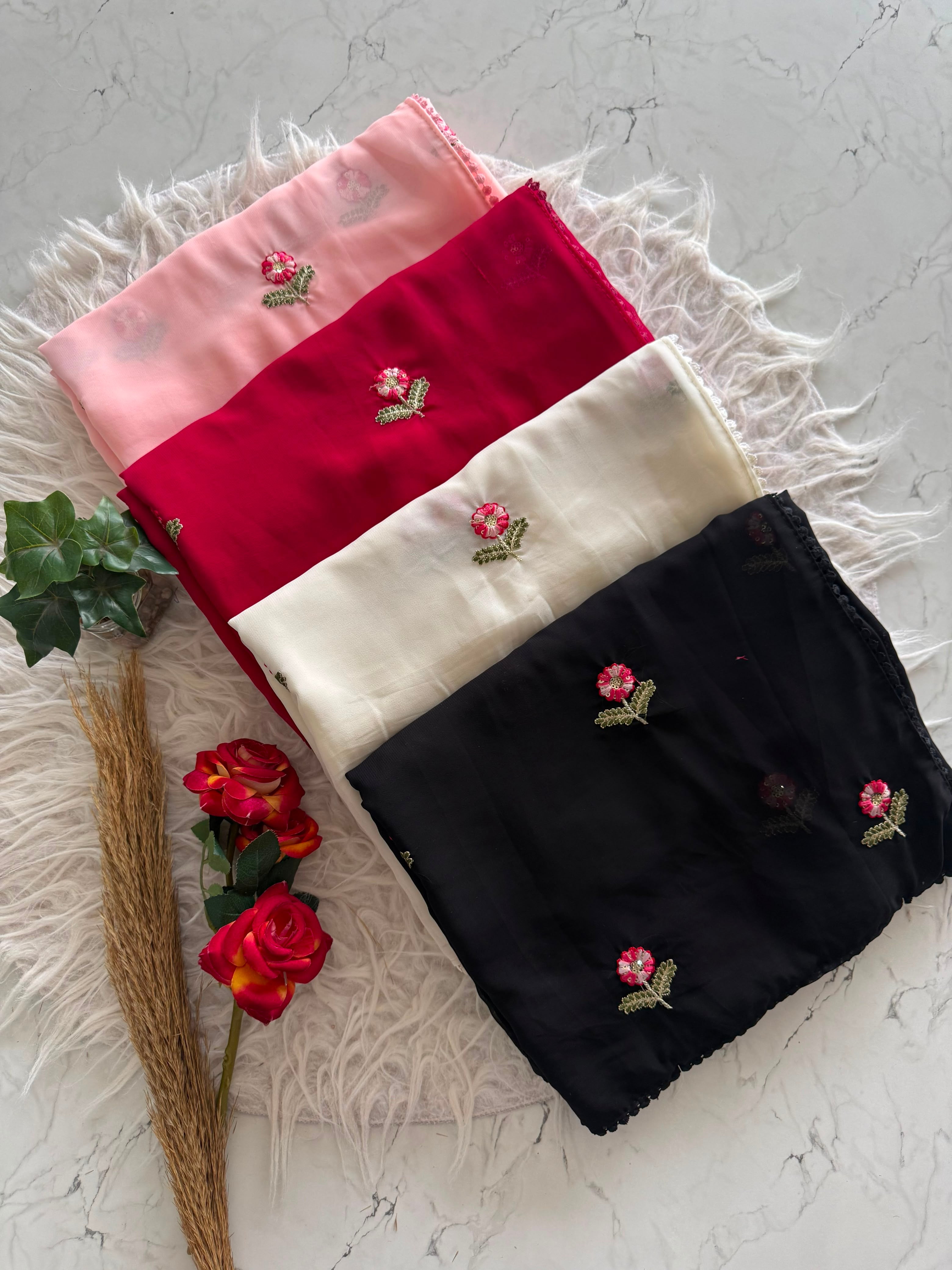 Premium soft georgette saree