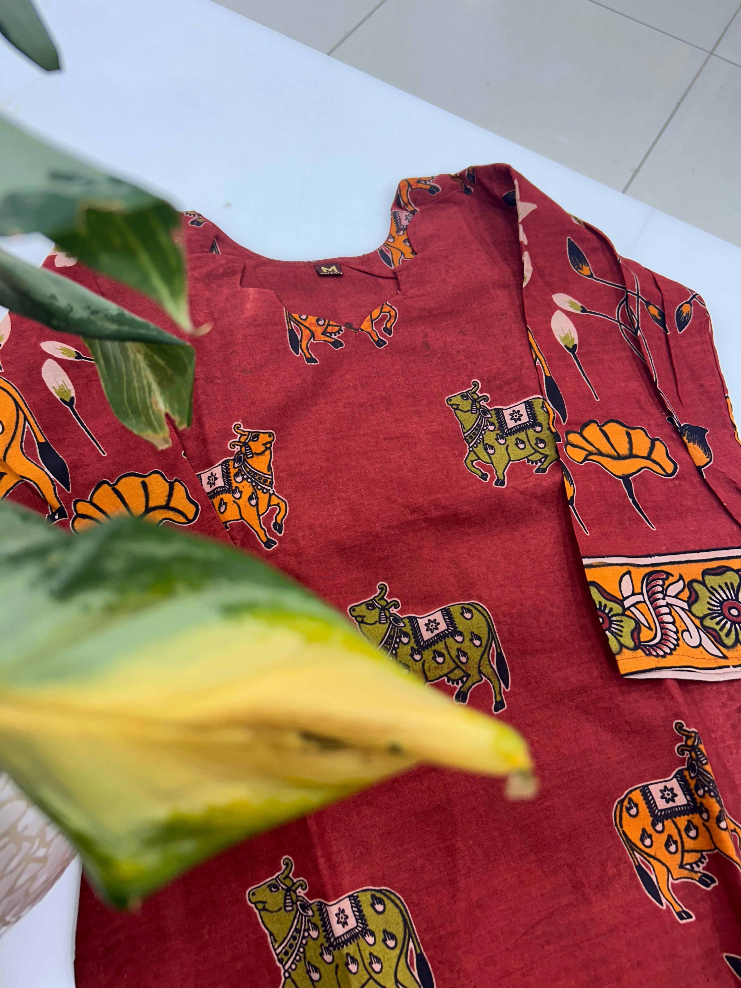Beautiful kalamkari 3-piece set