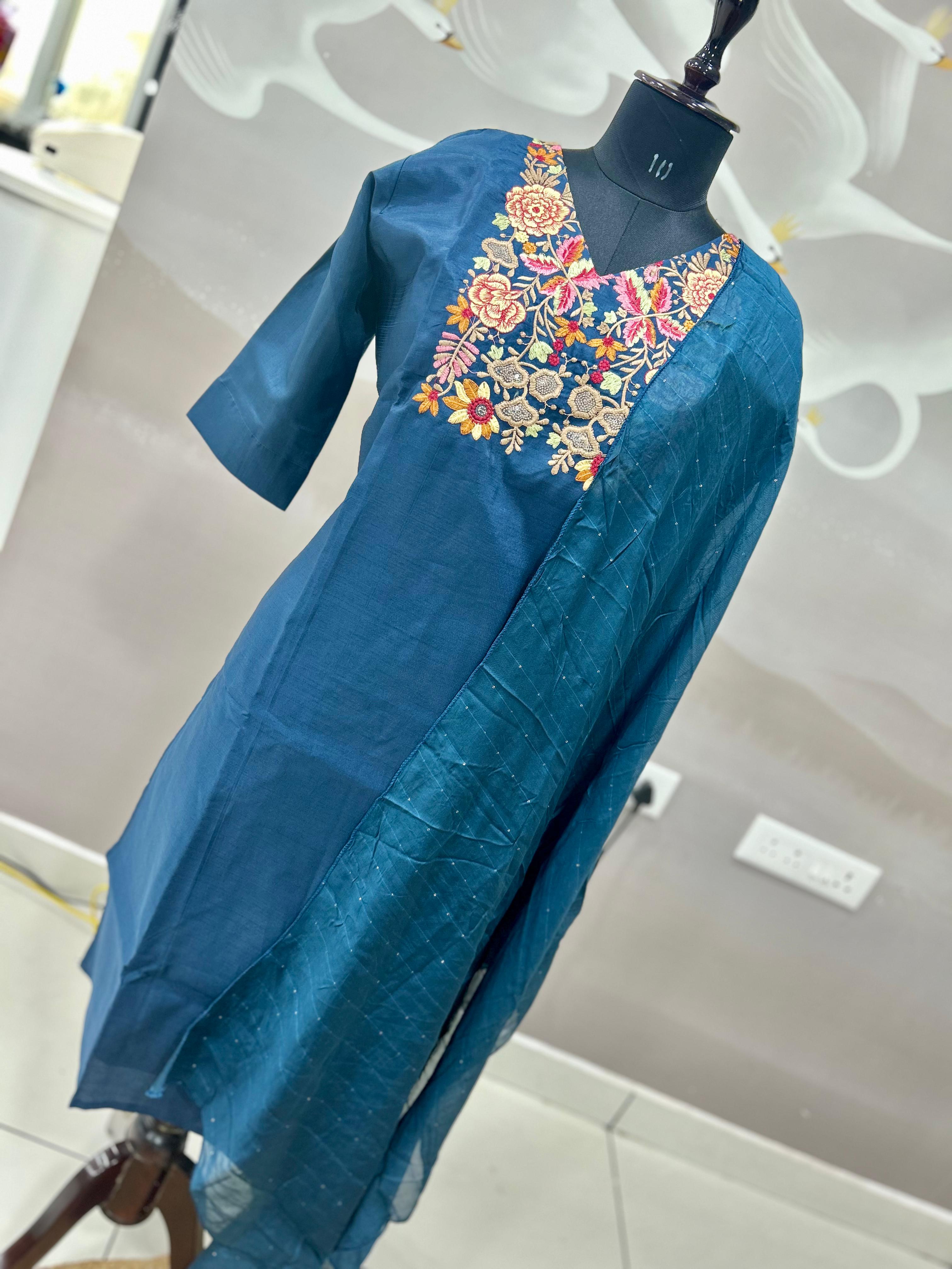 Beautiful raw silk 3-piece set