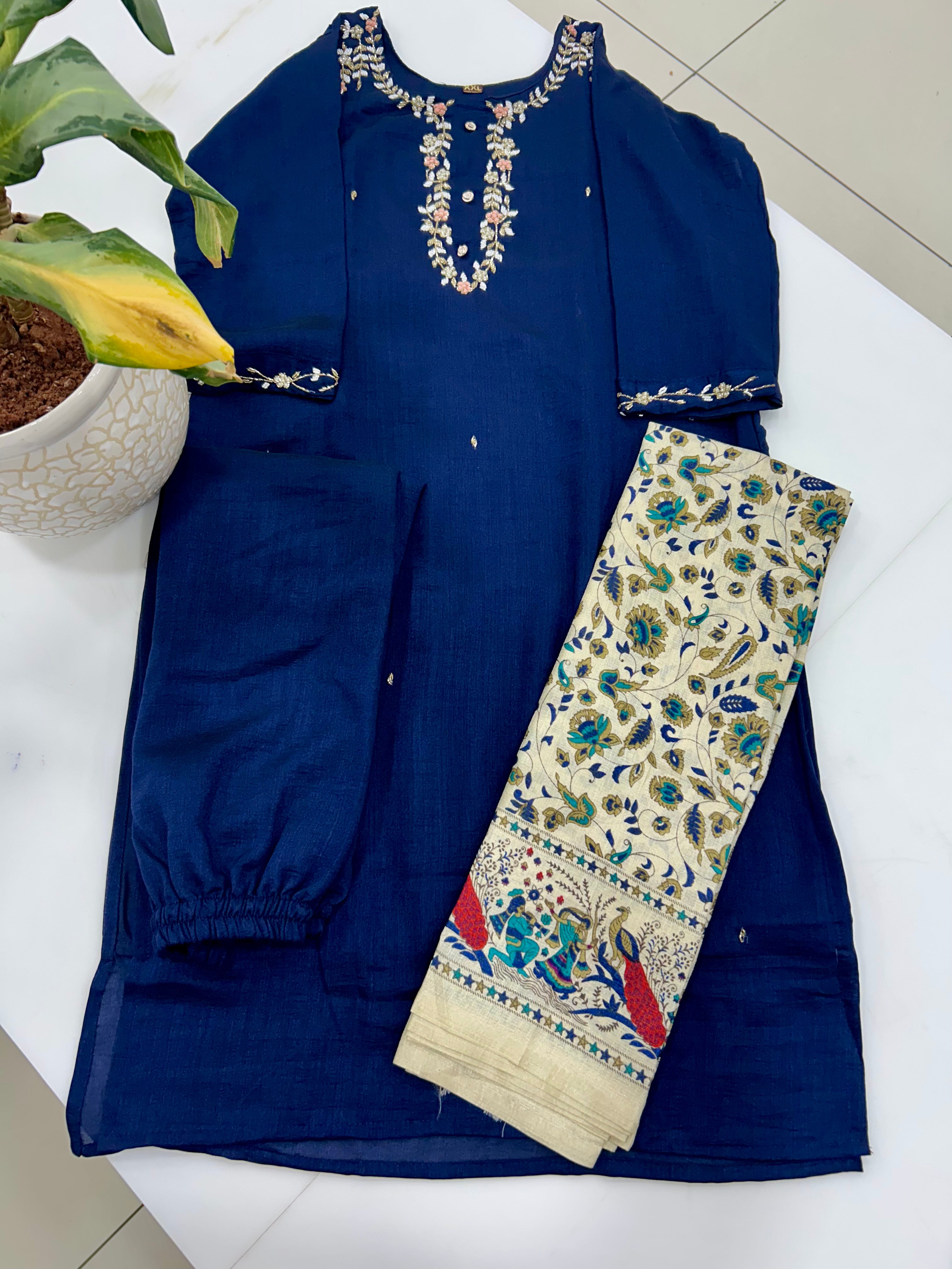 Roman silk 3-piece set