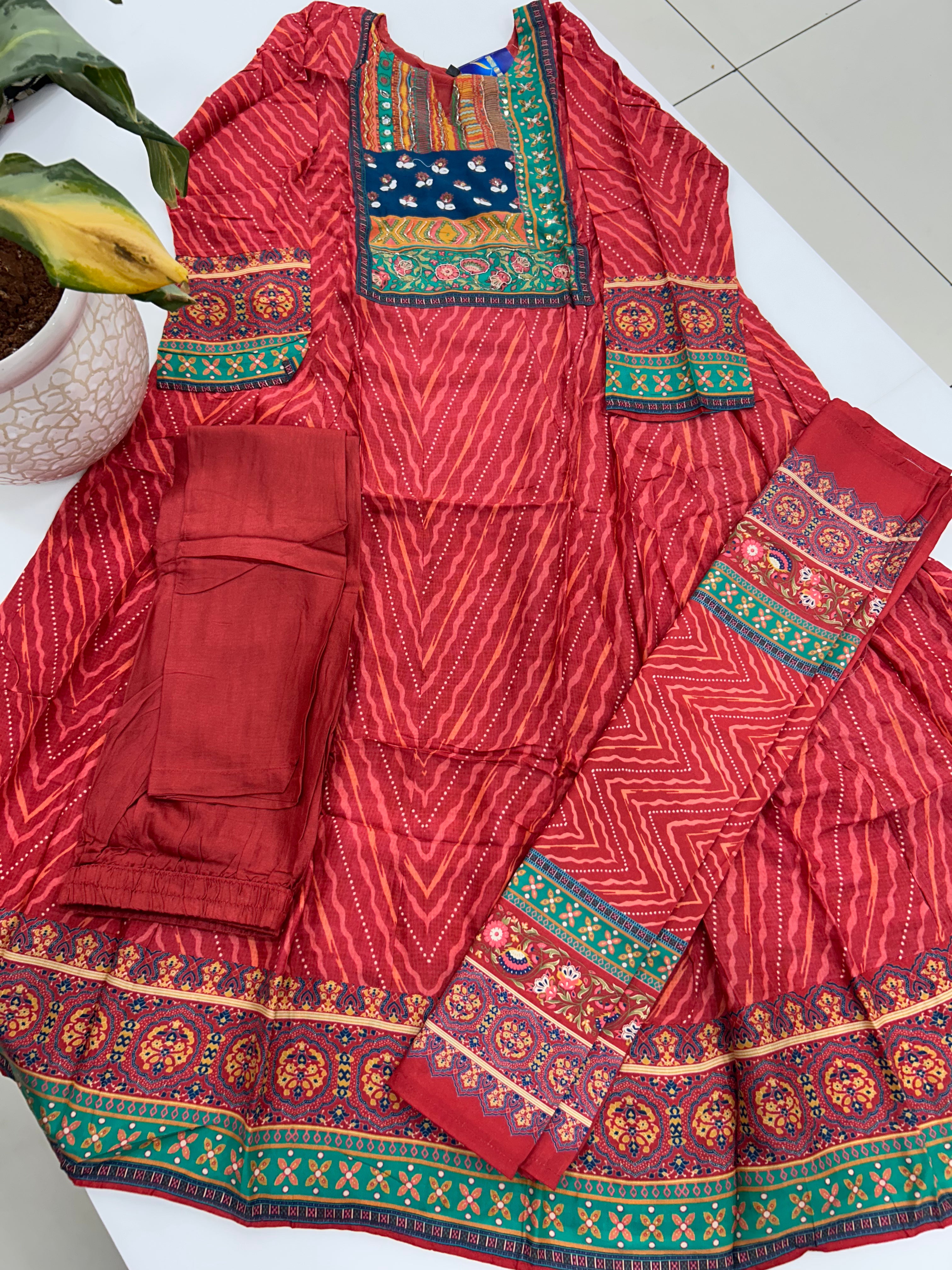 Rayon cotton 3-piece set