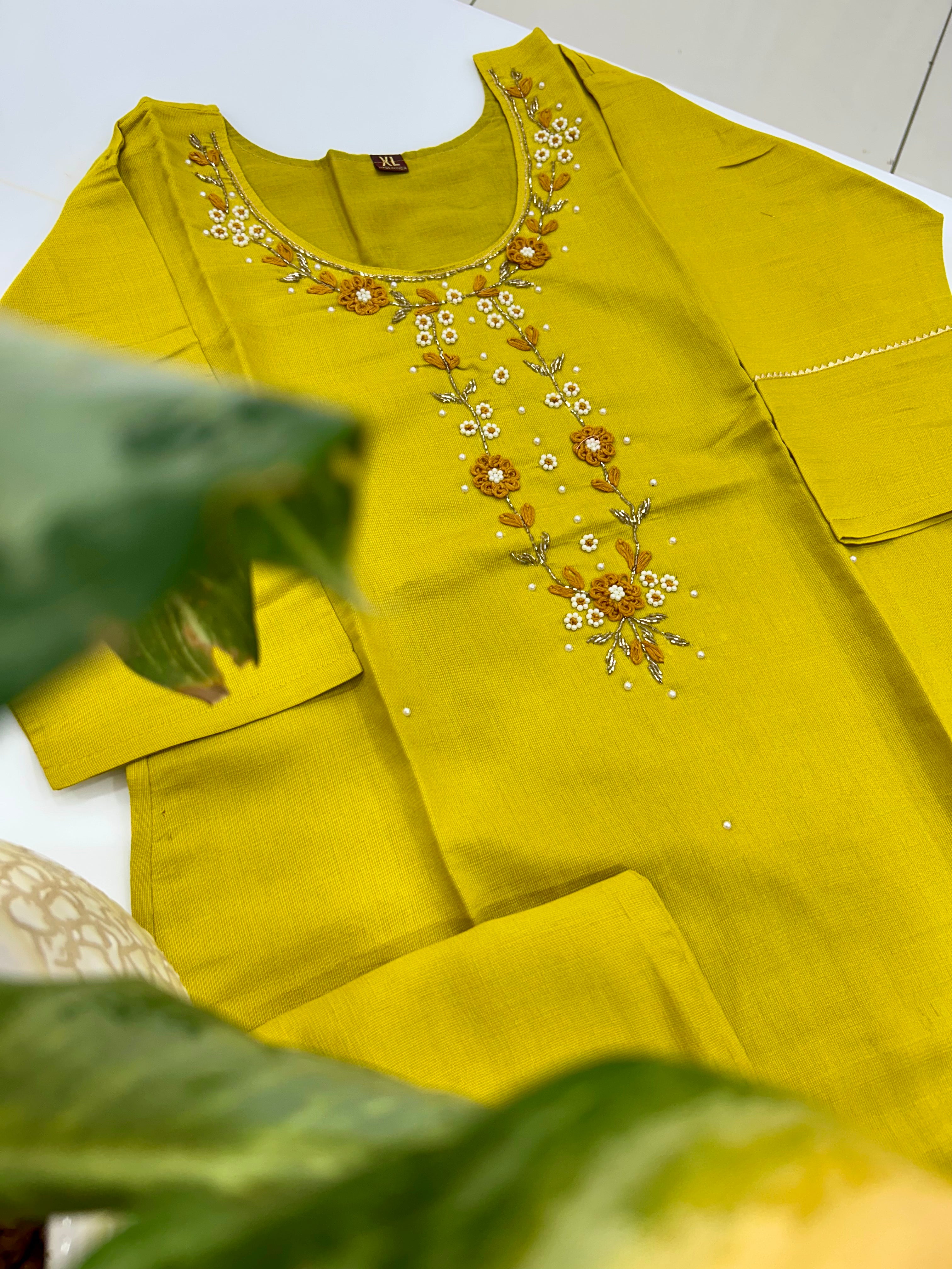 Beautiful rayon cotton 3-piece set