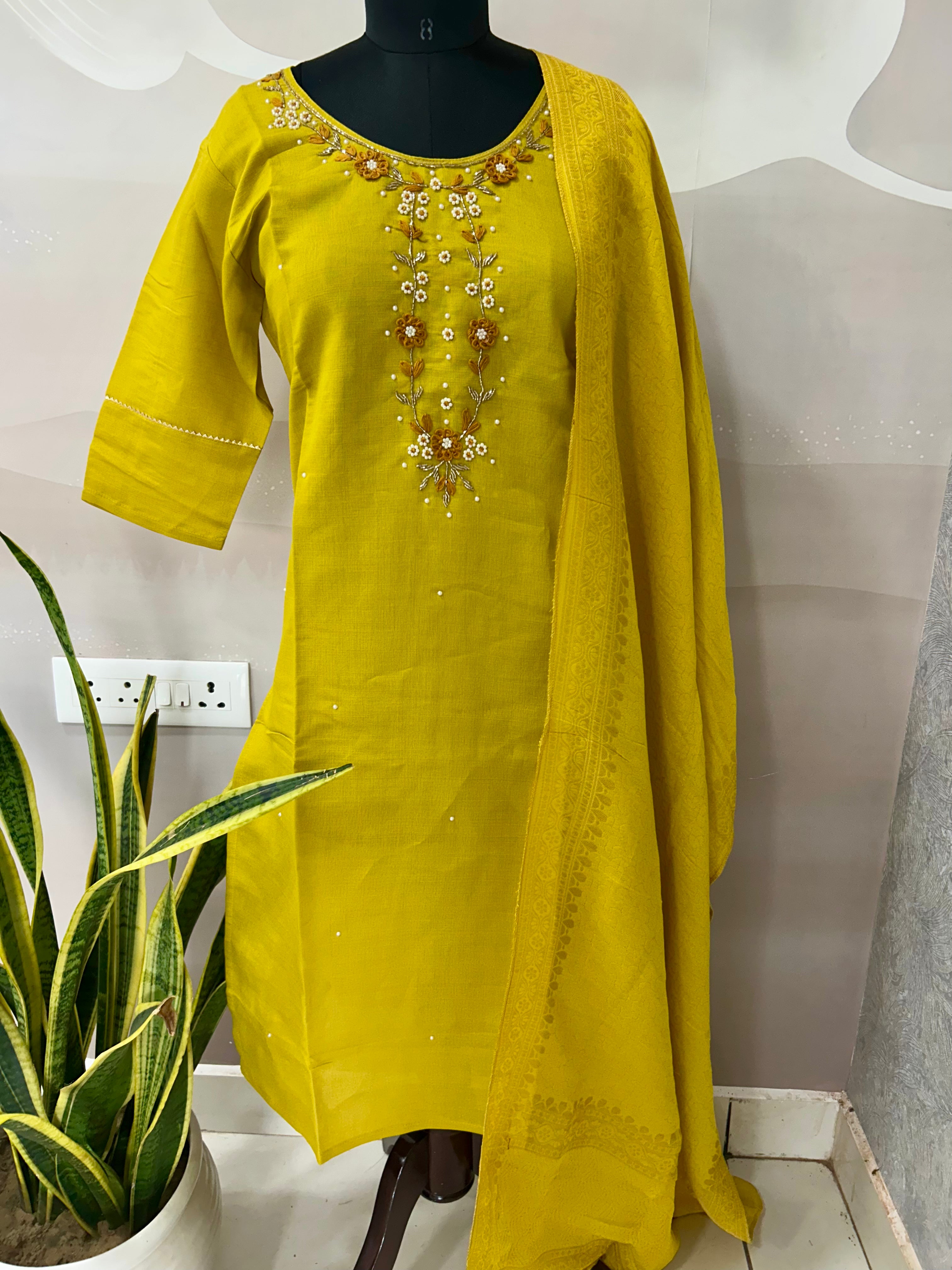 Beautiful rayon cotton 3-piece set